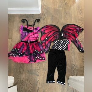 Pink Butterfly Kids Costume